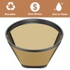 Gold Coffee filter - Permanent Reusable #4 Cone Shape metal