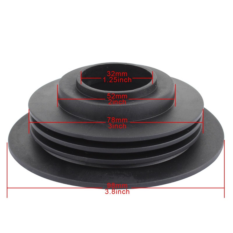 TOMALL PVC Rubber Seal Dustproof Cover for Headlight Conversion Kit