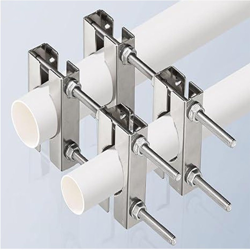 Coehaopike 2pcs Double Antenna Mast Clamp Pipe Retainer Bolt Mast