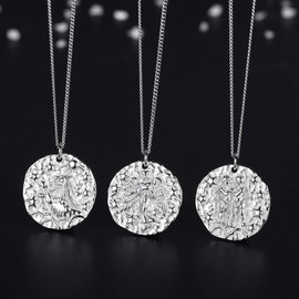 VIKI LYNN 925 Sterling Silver Zodiac Zodiac Sign Necklace, Sterling Silver