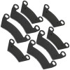Caltric Front and Rear Brake Pads for Polaris Ranger EV