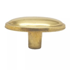 BELWITH Polished Brass 1-7/16" Oval Egg Cabinet Door Knob Pull Hardware P212-UB