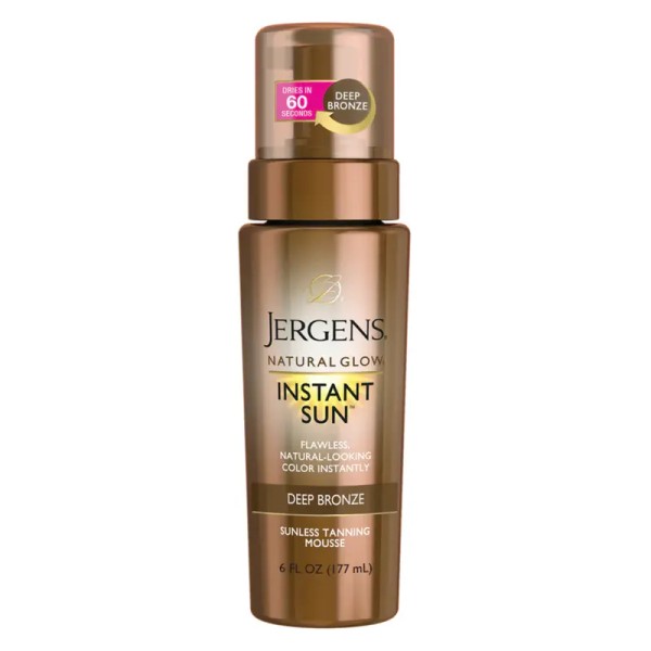 Jergens Natural Glow Instant Sun Moisturizing Mousse – Deep Bronze