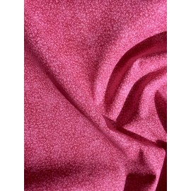 Pink Fine Leaf Print Fabric 100% Cotton Material  Perfect for face masks - 1/2 Yard