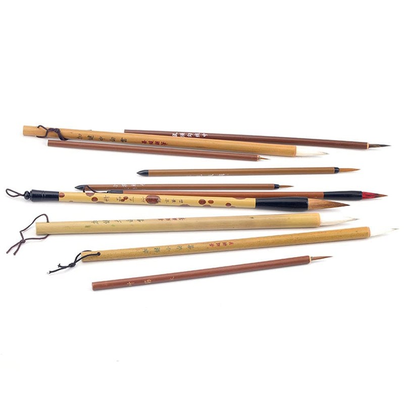 CENPEK 10 Piece Set Excellent Chinese Calligraphy Brush Kanji Japanese