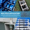 PATIKIL 4Pcs 3/8"-16x40mm Threaded Rods with Hex Nuts, 304 Stainless