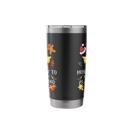 Most Likely To Wear Mistletoe As A Headband Christmas Stainless Steel Insulated Tumbler