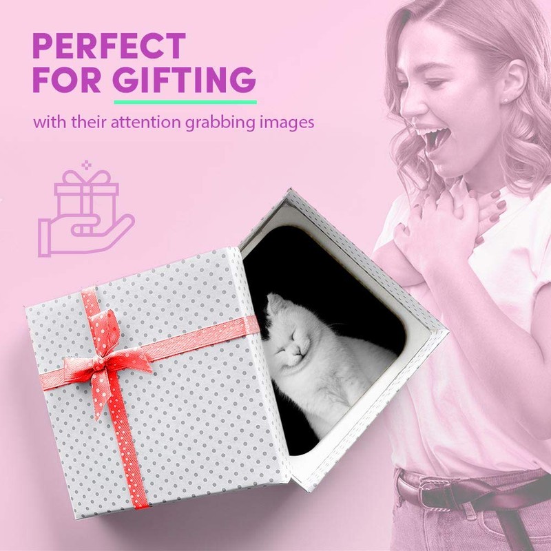 1 x Square MDF Fridge Magnet - Cute Smiling White