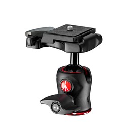 Manfrotto MH490-BH Center Ball Head with Cleaning Cloth, 6.7 oz (190 g), Load Capacity 8.8 lbs (4 kg), 200 LT-PL Plate, JP A00068BMN