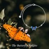 YAFEINI Butterfly Anklet Jewellery Gifts for Women Teen Girls Sterling
