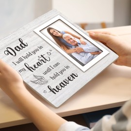 Memorial Gifts for Loss of Father, Loss of Dad Sympathy Gift - Memorial Picture Frame - Condolence Bereavement Gifts for Loss of Father, in Memory of Dad Grief Gifts - 4x6 Inche Photo