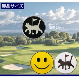Adhere Golf Marker Metal Golf Logo Ball Mark Cute Cat Dog Paw Design Pack of 3 Not Included Pedestal (H Golf Markers, 3 Pieces)