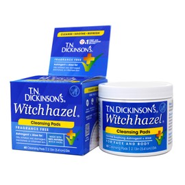 T.N. Dickinson's Witch Hazel Cleansing Pads, 60 Count