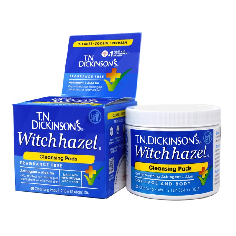 T.N. Dickinson's Witch Hazel Cleansing Pads, 60 Count