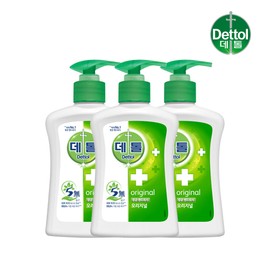 Dettol Original Hand Wash Container 250ml x 3 / 데톨 오리지널 핸드워시 용기 250ml x3개