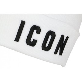 Hip Hop Honour Icon White and Black Wool Hat 3D Embroidery Class Staary - Size: One Size - Colour: White - Unisex, White, One Size, White
