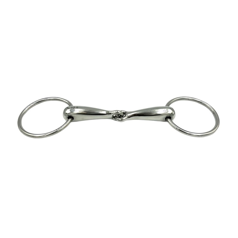 Equine Smile ES0110 Gebiss Wassertrense Hohl Einfach Gebrochen aus Edelstahl