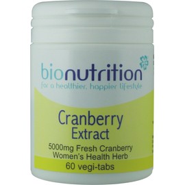 Bio Nutrition Cranberry Extract 5000mg : Women's Health herb : 60 vegi-tabs