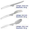 NORDICBERRY Outdoor folding cutlery and camping cutlery made of high-quality