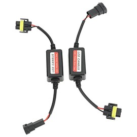 Decodificador LED Canbus H8 H9 H11, Evita Códigos de Error, Resuelve Problemas de Baja Corriente, Plug and Play, para Faros LED o Luces Antiniebla, 2 