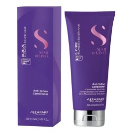 Acondicionador Alfaparf Anti-yellow Blonde  Silver Hair 200ml Semi Di Lino                                                                            