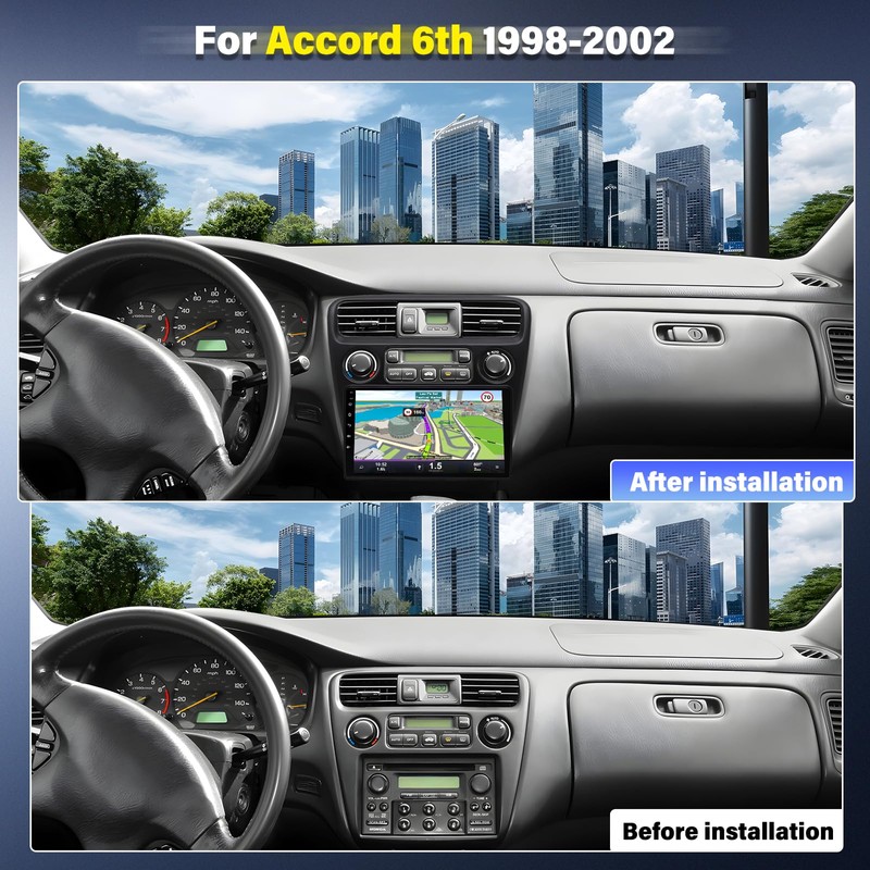 9" Android 13 Double Din Car Stereo w/Carplay Android Auto