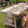 1 Pcs Wonderland Themed Tea Party Decoration, Black and Red