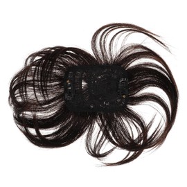 NOLITOY Topper Hairpiece for Women Real Human Hair Wiglet Straight Hair Toppers for Thin Hair Deep Clip Hairpiece for Covering Grey Hair and Thinning Hair