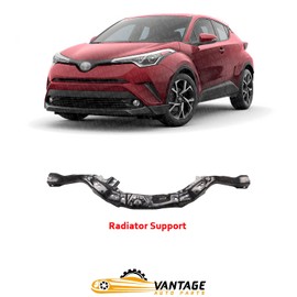 Vantage Auto Parts - Front Radiator Support Upper Tie Bar Compatible with Toyota C-HR 2018-2021 | Steel | Chrome | DIRECT REPLACEMENT | 52029F4010 | TO1041112