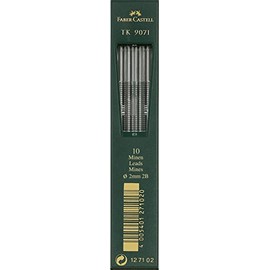 Faber-Castell 127102 - Leads for 2B Clutch Pencils 2 mm Pack of 10