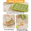 Ice Cube Tray Lid and Bin,Ice Trays for Freezer Easy