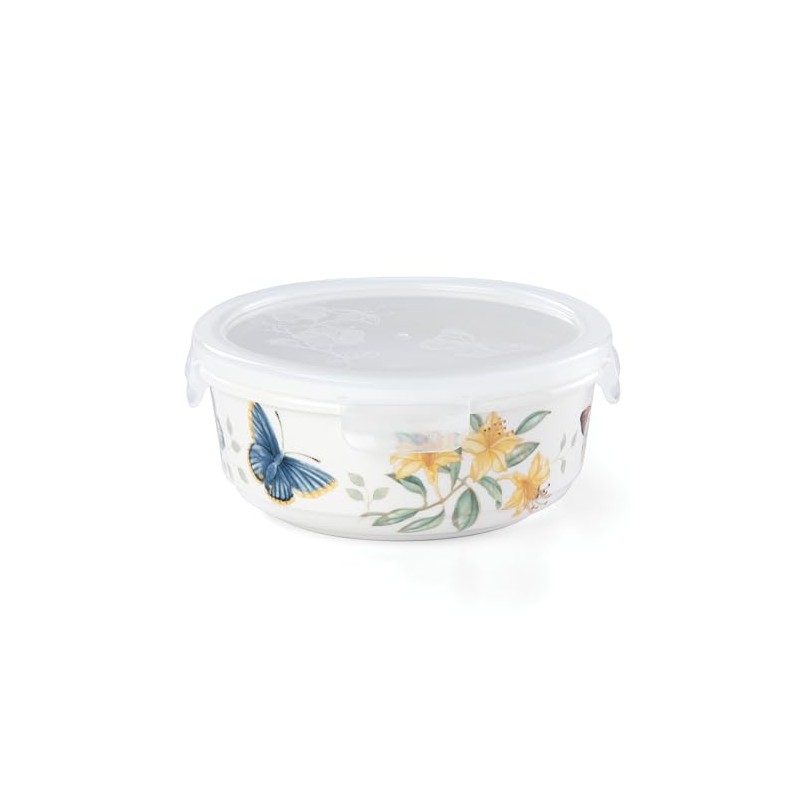 Lenox 888264 Butterfly Meadow Large Round Food Storage Container