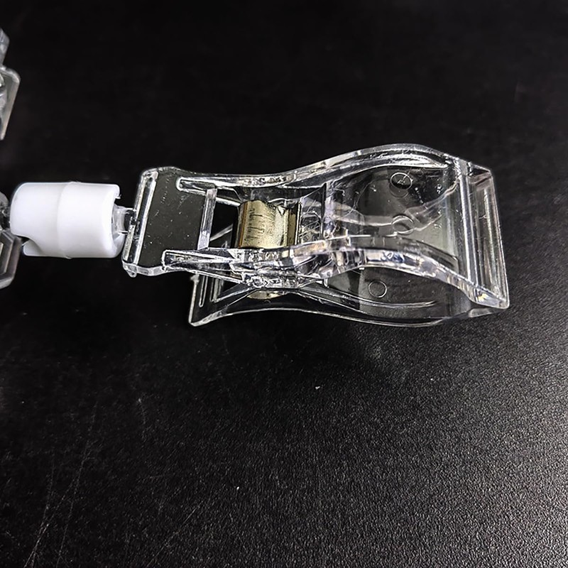 LUYING Clip Book, Transparent, Both Ends, Pop Clips, Double Ended