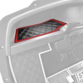 Xtreme Mats Dash Mats and Golf Cart Cubby Inserts Compatible with ICON/Advanced EV - RED Trim - Surface Protection for Golf Car Dash Areas