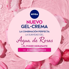 Nivea Gel-Crema Facial Agua de Rosas + Ácido Hialurónico 50 ml Piel Mixta