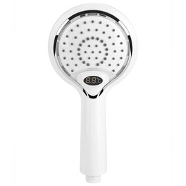 Dechoga Handheld Bathroom Shower Head Digital Temperature Display 3 Colors LED for Bathroom
