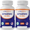2 Pack Vitamatic Apigenin 50mg - 120 Vegetarian Capsules (Total