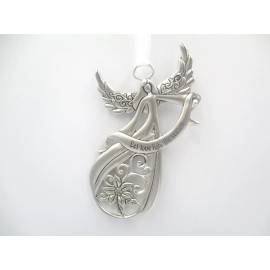 Treasured Memories 3-1/4" Let Love Light the Season Angel Ornament