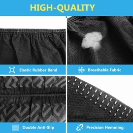 squish Shoe Covers Disposable Non Slip, 100 Pack(50 Pairs) Thick Extra Disposable Boot Covers Slip Proof Shoe Cover for Indoors Recyclable Durable Protector Covers Fits Virtually Most Shoes(Black)