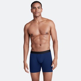 MeUndies - Calzoncillos tipo calzones para hombre, entrepierna de 6 pulgadas con tela transpirable y cómoda de Tencel micro modal, zafiro oscuro , Large