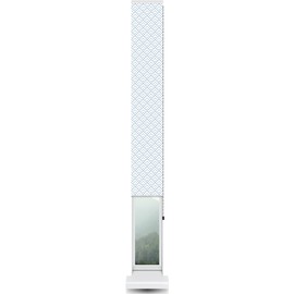 ShadePix Blackout Roller Window Shade Custom 10 x 72 Peaks Modern White Navy by WindowPix