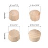 uxcell 1/2 Inch and 7/16 Inch Wood Button Top Plugs