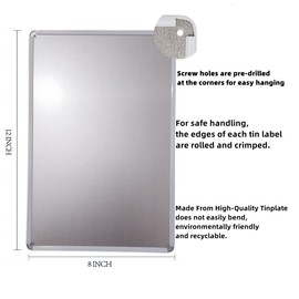 7 Rules of Life Metal poster Inspirational Tin Sign for Teen Bedroom Decor Home Office Bedroom Classroom Cafes Motivational Wall Decor 8x12 Inch