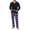 Uniexcosm Mens Pyjamas Set, Pjs for Men Sets Long Sleeve