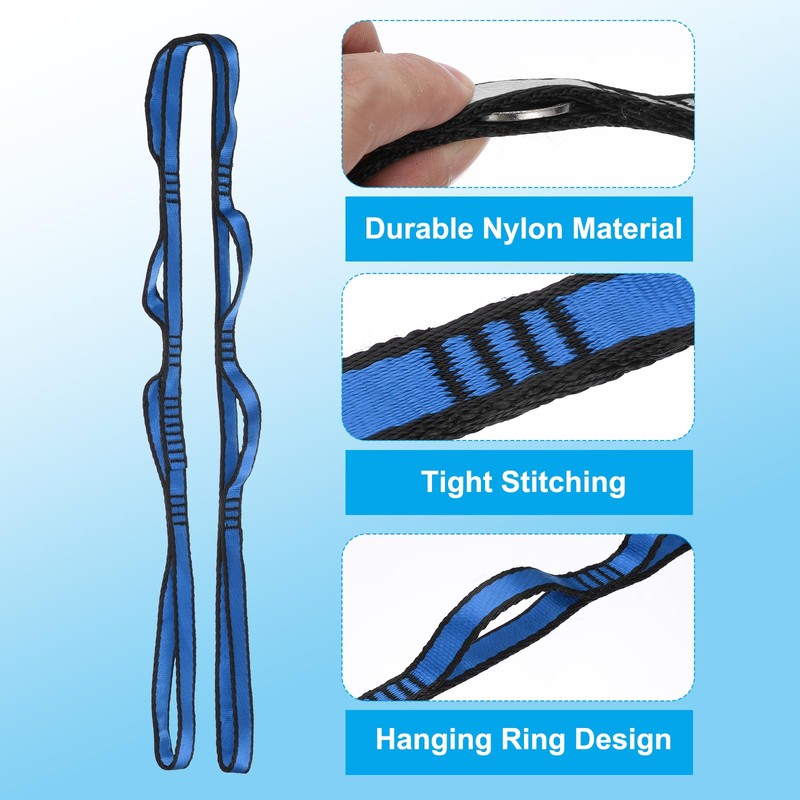 PATIKIL 43 Inch Daisy Chain Straps, 4 Pack Strong Climbing