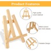 YAYODS 8 Pack 7 Inch Wooden Display Easel for Painting,