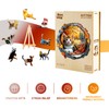 Wooden Puzzles for Adults, Unique Animal Shaped Kitten in Autumn
