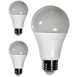 Diodesy- A19 LED Light Bulb 9W 800 Lumen E26 Medium Base 3000K Soft White for Bedroom Living Room Lamp Home Light Bulb 120-277V CRI80 220° Beam Angle Dry/Damp Location White Finish Pack of 3