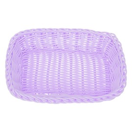 STOBAZA 1pc Purple Baskets Bins for Shelf Storage Organizing Woven Rope Basket for Living Room, Bedroom,Playroom