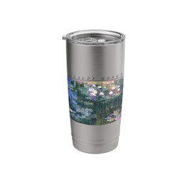 Trendy Claude Monet Lily Pad Picture Stainless Steel Insulated Tumbler